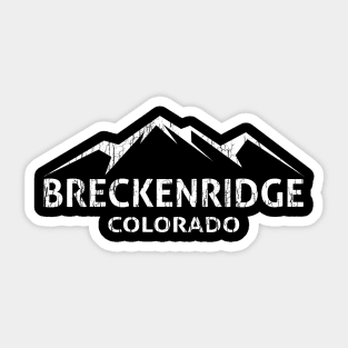 Skiing Breckenridge Colorado Ski Sticker